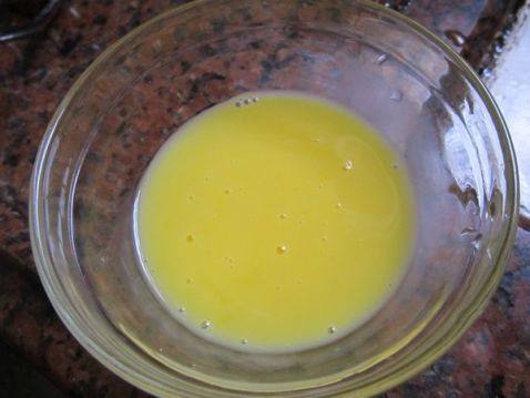搅拌均匀的蛋液
